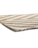 Teppich DKD Home Decor Scandi Weiß Hellbraun Jute (120 x 180 x 1 cm)