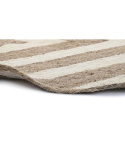 Alfombra DKD Home Decor Scandi Blanco Marrón claro Jute (200 x 200 x 1 cm)