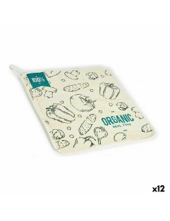 Tissu de cuisine Kinvara 1220 Blanc Vert 50 x 0,3 x 50 cm (12 Unités)