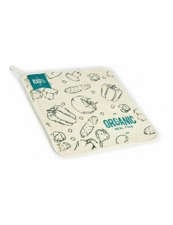 Panno da Cucina Kinvara 1220 Bianco Verde 50 x 0,3 x 50 cm (12 Unità)