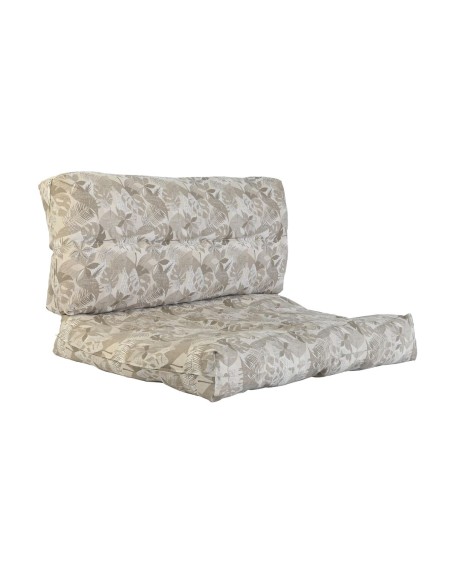 Cuscino DKD Home Decor Da terreno Grigio Marrone Chiaro Alluminio Foglia della pianta 120 x 80 x 16 cm Cuscino DKD Home Decor Da terreno Grigio Marrone Chiaro Alluminio Foglia della pianta 120 x 80 x 16 cm