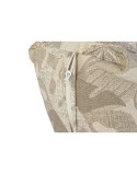 Cushion DKD Home Decor Floor Grey Light brown Aluminium Leaf of a plant 120 x 80 x 16 cm