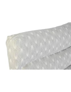 Cushion DKD Home Decor Floor White Green Light grey Bamboo Aluminium 120 x 80 x 16 cm