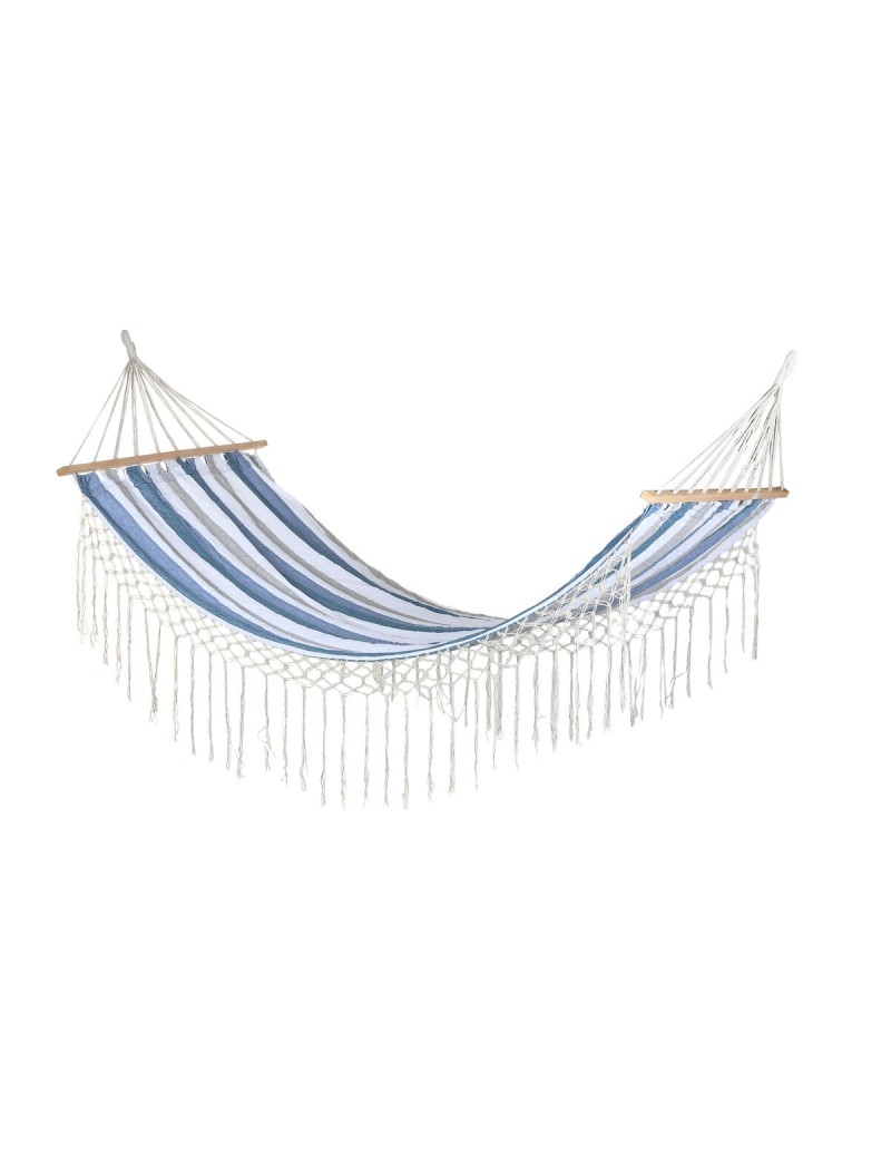 Hammock DKD Home Decor Stripes Blue White (200 x 100 x 5 cm)