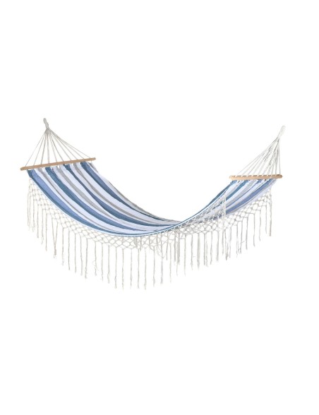 Hammock DKD Home Decor Stripes Blue White (200 x 100 x 5 cm)