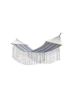 Hammock DKD Home Decor Stripes Blue White (200 x 100 x 5 cm)