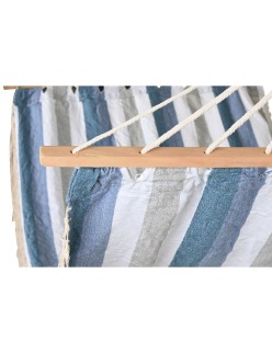 Hammock DKD Home Decor Stripes Blue White (200 x 100 x 5 cm)