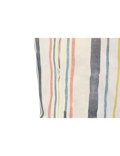 Cushion DKD Home Decor Floor Multicolour Aluminium Stripes 120 x 80 x 16 cm