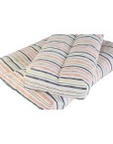 Cushion DKD Home Decor Floor Multicolour Aluminium Stripes 120 x 80 x 16 cm