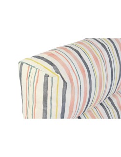 Cushion DKD Home Decor Floor Multicolour Aluminium Stripes 120 x 80 x 16 cm