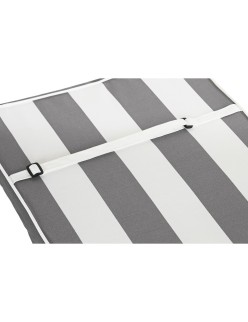 Chair cushion DKD Home Decor Grey White (42 x 4 x 115 cm)