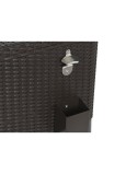 Tragbarer Kühlschrank DKD Home Decor Braun Metall Synthetischer Rattan 76 L 83 x 48 x 86 cm