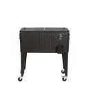 Nevera Portátil DKD Home Decor Marrón Metal ratán sintético 76 L 83 x 48 x 86 cm