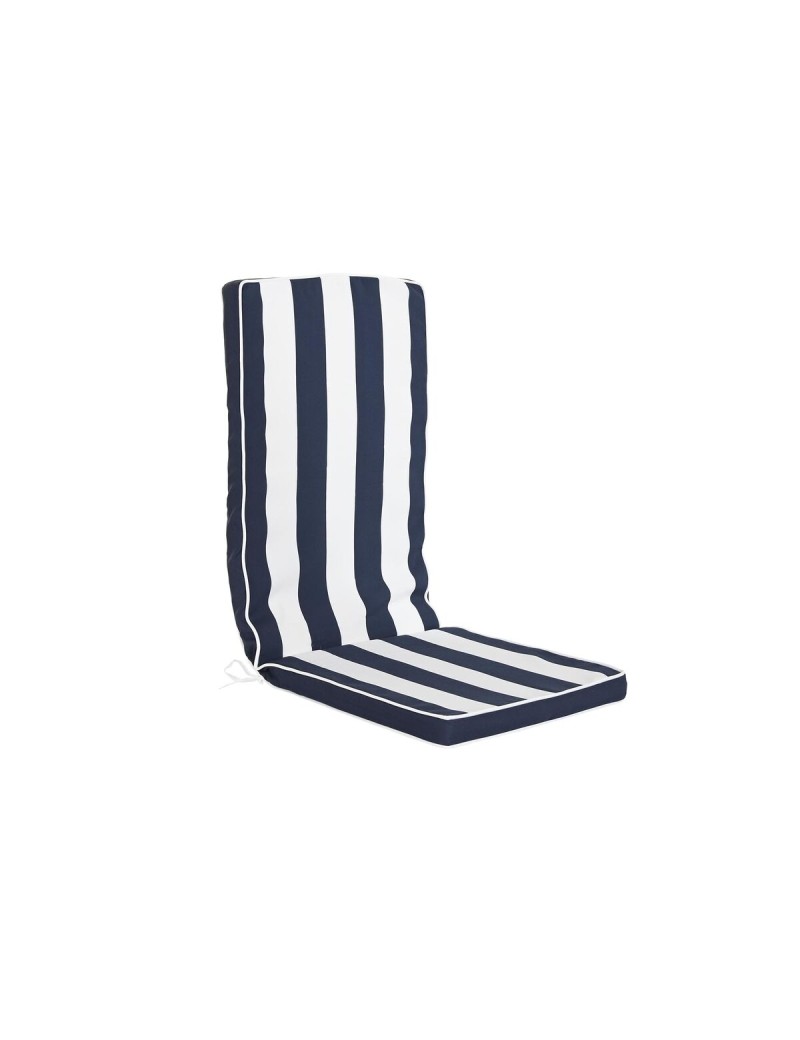 Cushion DKD Home Decor White Navy Blue Stripes 42 x 4 x 115 cm