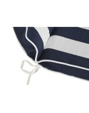 Cushion DKD Home Decor White Navy Blue Stripes 42 x 4 x 115 cm