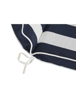 Cushion DKD Home Decor White Navy Blue Stripes 42 x 4 x 115 cm