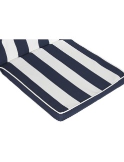 Cushion DKD Home Decor White Navy Blue Stripes 42 x 4 x 115 cm