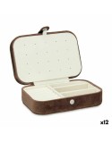 Scatola-Portagioie Marrone Velluto (16,2 x 6 x 11,5 cm) (12 Unità)