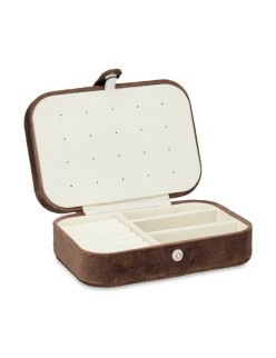 Scatola-Portagioie Marrone Velluto (16,2 x 6 x 11,5 cm) (12 Unità)