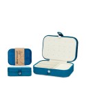 Scatola-Portagioie Azzurro Velluto (16,2 x 6 x 11,5 cm) (12 Unità)