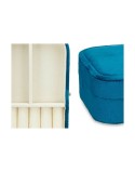 Scatola-Portagioie Azzurro Velluto (16,2 x 6 x 11,5 cm) (12 Unità)