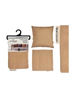 Capa de travesseiro Bege (45 x 0,5 x 45 cm) (12 Unidades)