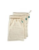 Set de Bolsas Reutilizables para Alimentos Blanco 5 x 48 x 33 cm (120 Unidades)