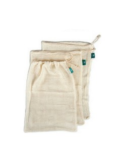 Set de Bolsas Reutilizables para Alimentos Blanco 5 x 48 x 33 cm (120 Unidades)