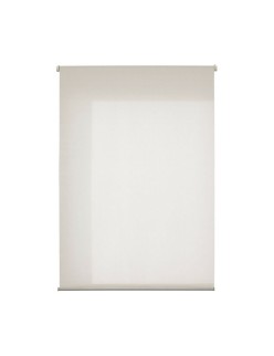 Roller blinds 120 x 180 cm Polyester Cream Plastic (6 Units)