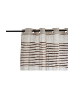 Cortina Riscas Castanho 6 Unidades (140 x 0,1 x 260 cm)