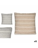 Cushion Stripes Brown Grey 45 x 12 x 45 cm (12 Units)