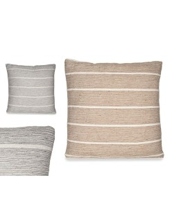 Cushion Stripes Brown Grey 45 x 12 x 45 cm (12 Units)