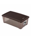 Scatola con Coperchio Stefanplast 19,5 x 11,5 x 33 cm Plastica Cioccolato 5 L (12 Unità)