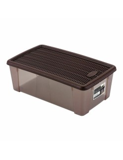 Scatola con Coperchio Stefanplast 19,5 x 11,5 x 33 cm Plastica Cioccolato 5 L (12 Unità)
