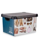 Scatola portaoggetti Kipit Vintage Plastica Vintage 22 L 30 x 23,5 x 40 cm Con manici (12 Unità)