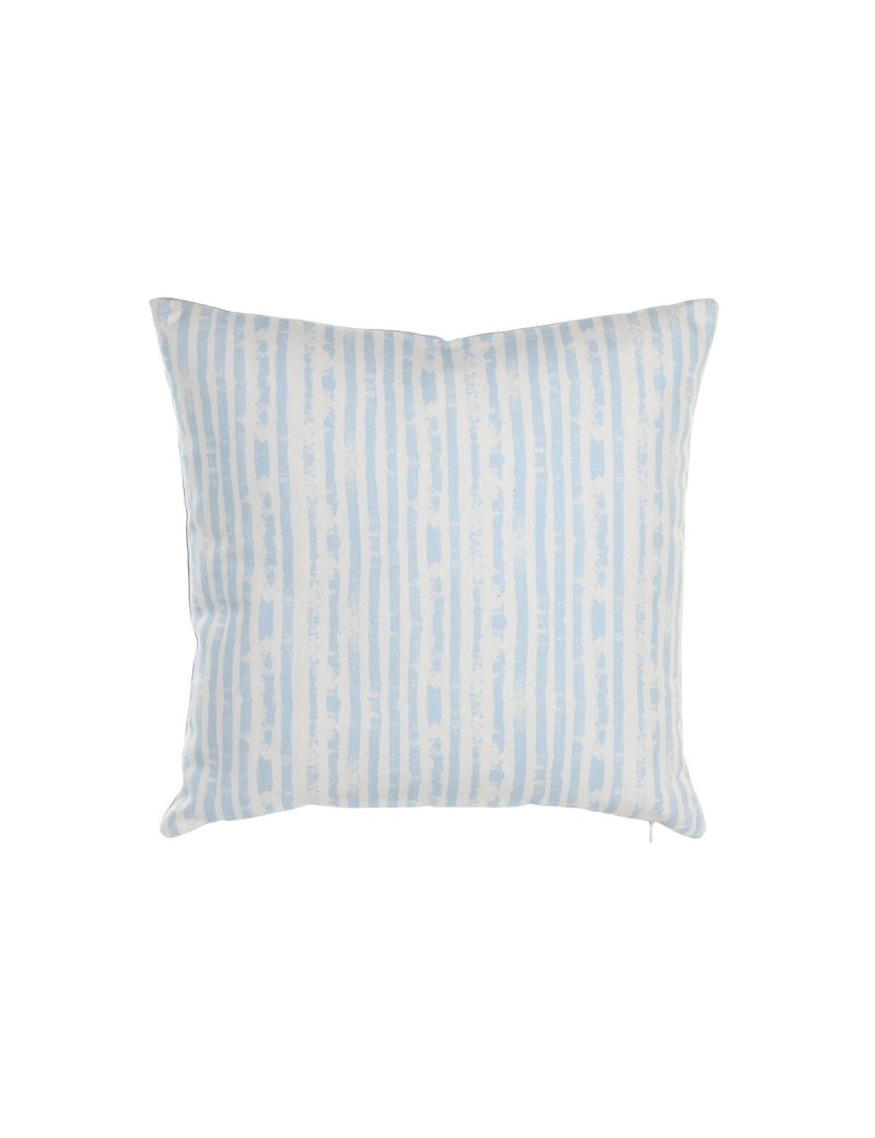 Cushion DKD Home Decor Stripes Blue White 45 x 15 x 45 cm Mediterranean