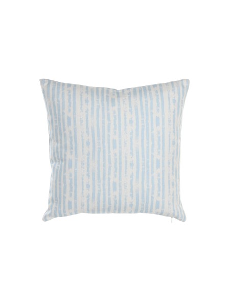 Cushion DKD Home Decor Stripes Blue White 45 x 15 x 45 cm Mediterranean Cushion DKD Home Decor Stripes Blue White 45 x 15 x 45 cm Mediterranean
