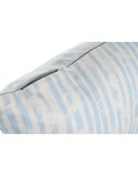 Cushion DKD Home Decor Stripes Blue White 45 x 15 x 45 cm Mediterranean