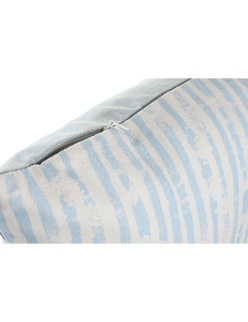 Cushion DKD Home Decor Stripes Blue White 45 x 15 x 45 cm Mediterranean