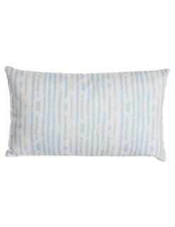 Cushion DKD Home Decor 50 x 15 x 30 cm Stripes Blue White Mediterranean