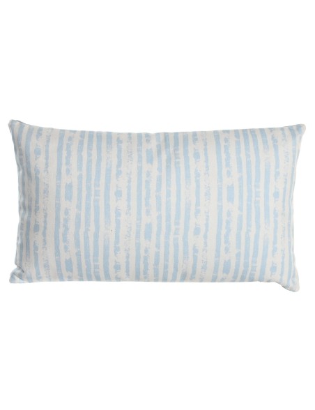 Cushion DKD Home Decor 50 x 15 x 30 cm Stripes Blue White Mediterranean Cushion DKD Home Decor 50 x 15 x 30 cm Stripes Blue White Mediterranean