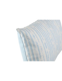 Cushion DKD Home Decor 50 x 15 x 30 cm Stripes Blue White Mediterranean