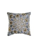 Cushion DKD Home Decor Beige Blue (60 x 20 x 60 cm)