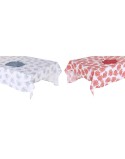 Tovaglia e tovaglioli DKD Home Decor 150 x 250 x 0,5 cm Azzurro Fucsia Bianco (2 Unità)