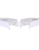 Tovaglia e tovaglioli DKD Home Decor 150 x 150 x 0,5 cm Azzurro Marrone Bianco (2 Unità)