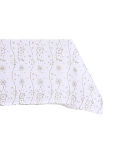 Tovaglia e tovaglioli DKD Home Decor 150 x 150 x 0,5 cm Azzurro Marrone Bianco (2 Unità)