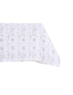 Tovaglia e tovaglioli DKD Home Decor 150 x 250 x 0,5 cm Azzurro Marrone Bianco (2 Unità)