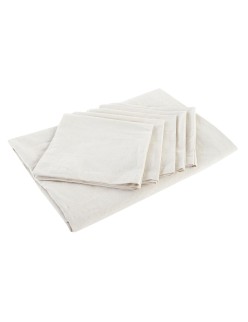 Nappe et serviettes de table DKD Home Decor Beige (150 x 150 x 150 cm)