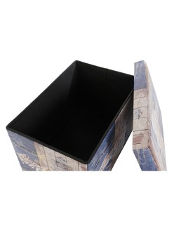 Scatola Multiuso DKD Home Decor 59 x 40 x 40 cm Poliuretano Multicolore Cartone Mediterraneo (2 Unità)