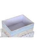 Set di Scatole per Sistemare Impilabili DKD Home Decor Per bambini Multicolore Cartone (43,5 x 33,5 x 15,5 cm)